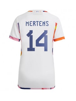 Ženski Nogometna dresi replika Belgija Dries Mertens #14 Gostujoči SP 2022 Kratek rokav
